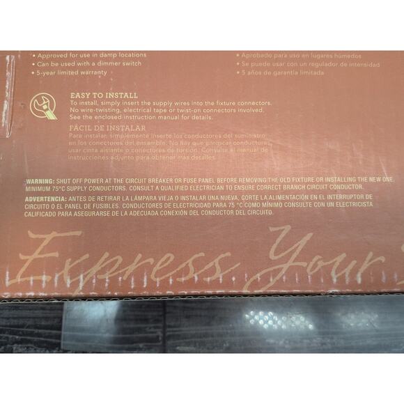 Allen + Roth Daphne 24” Black LED Flush Mount Light Ceiling Fixture [E3] - Picture 10 of 13